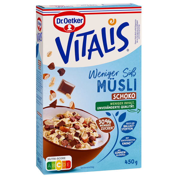 Dr. Oetker Vitalis weniger süß Schoko Müsli 600g
