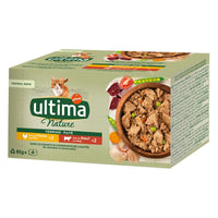 Ultima Nassfutter Pastete 2xHuhn/2xRind 4x85g