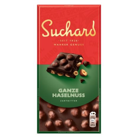 Suchard Ganze Haselnuss Zartbitter 180g