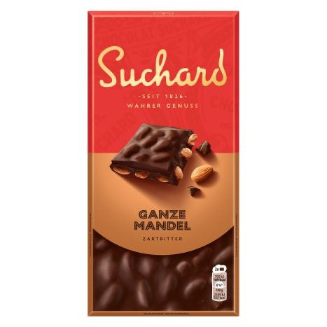 Suchard Ganze Mandel Zartbitter 180g