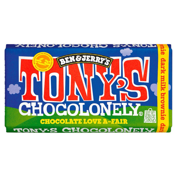 Tony's Chocolonely Ben & Jerry's dark milk Brownie 180g