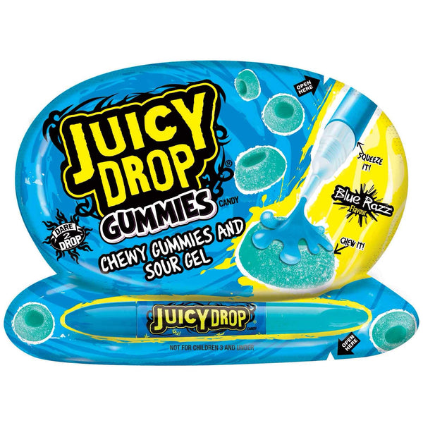 Extreme Juicy Drop Gummies Blue Razz 57g