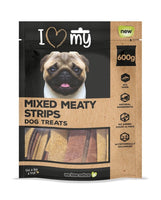 I Love My Pets Mixed Meaty Strips - 600g
