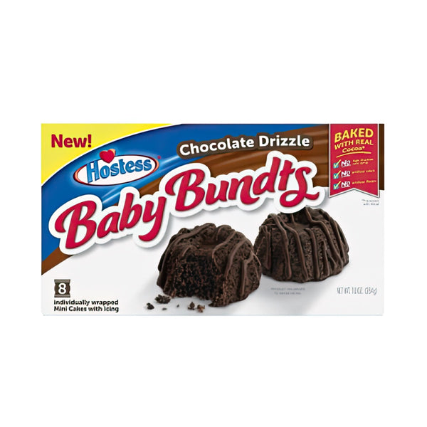 Hostess Baby Bundts chocolate Drizzle 284g