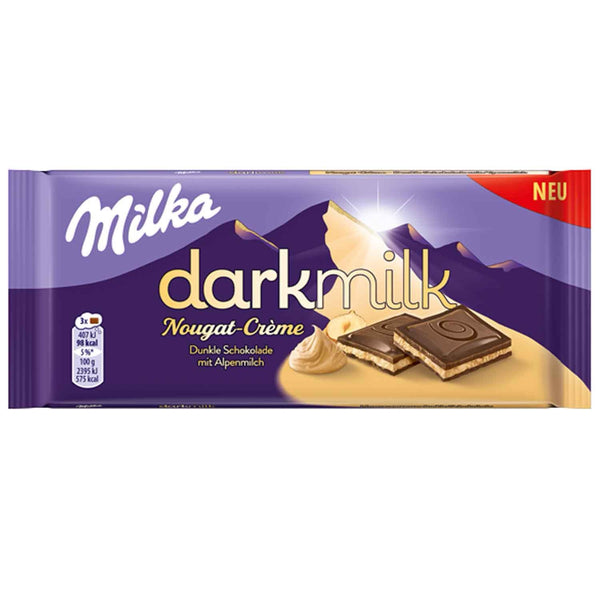 Milka Tafel darkmilk Nougat 100g