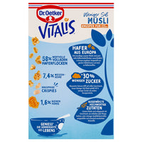 Dr. Oetker Vitalis weniger süß Müsli Knusper Pur +25% 750g