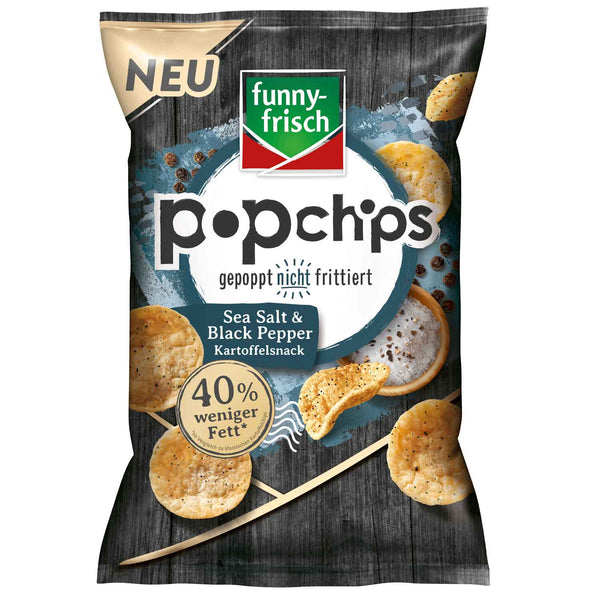 Funny frisch POP Chips Sea Salt & Black Papper 80g