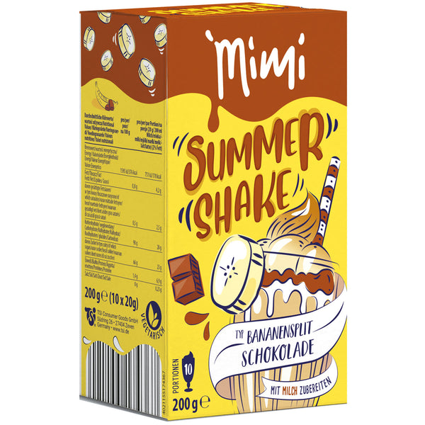 Mimi Summer Shake Bananensplit Schokolade 200g