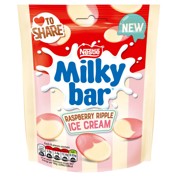 Nestle Milky bar Raspberry Ripple Ice Cream 86g