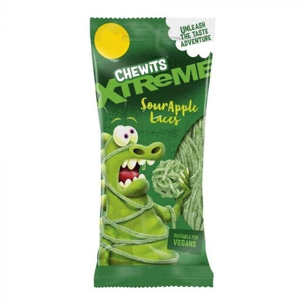 Chewits Xtreme Sour Apple Laces 220g