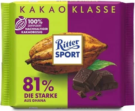 Ritter Sport 81% Die Starke 100g